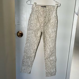 Zebra Print Jeans